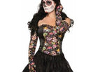 Day Of The Dead - Ruched Gloves - SKU:F74673 - UPC:721773746734 - Party Expo