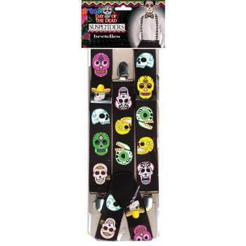 Day Of The Dead - Suspenders - SKU:76940 - UPC:721773769405 - Party Expo