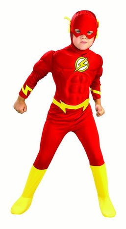 DC The Flash Deluxe Child Costume - (Large) - SKU:882308L - UPC:883028230877 - Party Expo