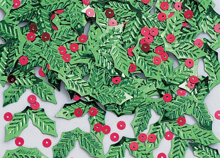 Décor Confetti Holly & Berries - SKU:062416- - UPC:073525087801 - Party Expo