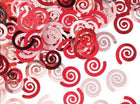 Décor Confetti Red Swirls - SKU:021439- - UPC:039938108168 - Party Expo