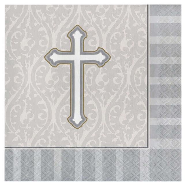 Devotion Lunch Napkins (16ct) - SKU:662543 - UPC:039938036027 - Party Expo