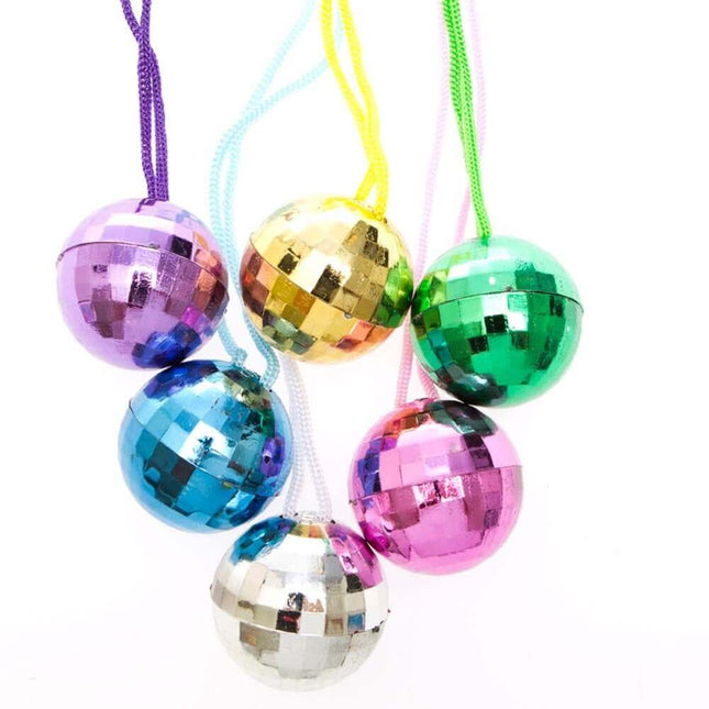 Disco Ball Necklace - SKU: - UPC:097138653680 - Party Expo