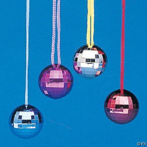 Disco Ball Necklace Assortment - SKU:3L-24//201 - UPC:780984132545 - Party Expo