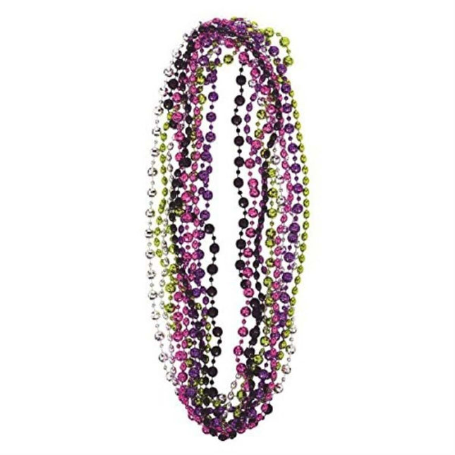 Disco Fever Beaded Necklaces - SKU:391656 - UPC:013051434014 - Party Expo