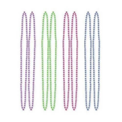 Disco Fever Multicolored Disco Ball Bead Necklaces - SKU:395800 - UPC:048419749578 - Party Expo