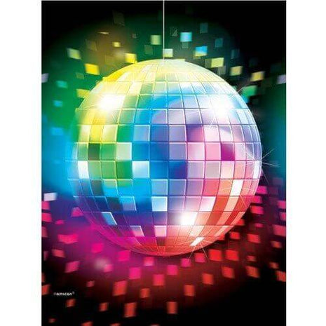Disco Fever Plastic Tablecover - SKU:571222 - UPC:013051432164 - Party Expo