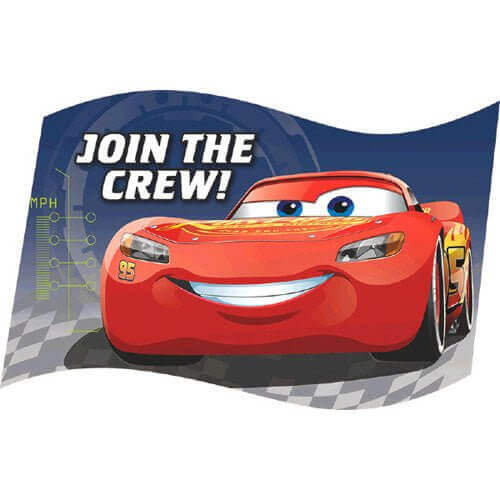 Cars 3 - Birthday Party Invitations - SKU:491763 - UPC:013051724924 - Party Expo