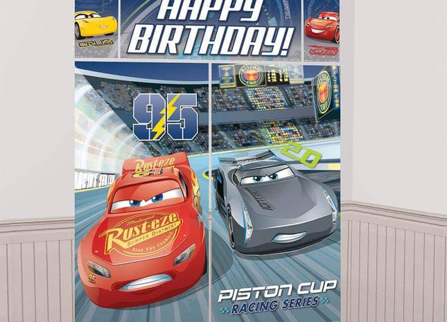 Cars 3 - Birthday Party Easy Hanging Swirl Decorations - SKU:670628 - UPC:013051725280 - Party Expo