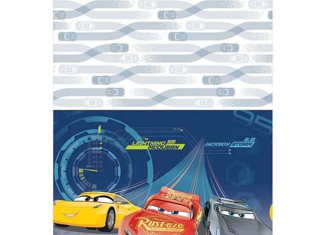 Cars 3 - Plastic Tablecover - SKU:571763 - UPC:013051724962 - Party Expo