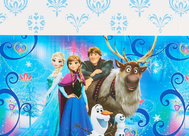 Disney Frozen Magic Plastic Tablecover - SKU:571619 - UPC:013051636371 - Party Expo
