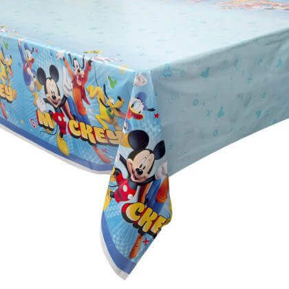 Disney Mickey Roadster Rectangle Plastic Tablecover - SKU:59843 - UPC:011179598434 - Party Expo