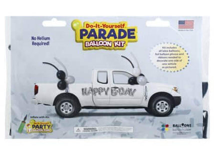DIY Over the Hill Parade Balloon Kit - Silver - SKU:48523* - UPC:091451485232 - Party Expo