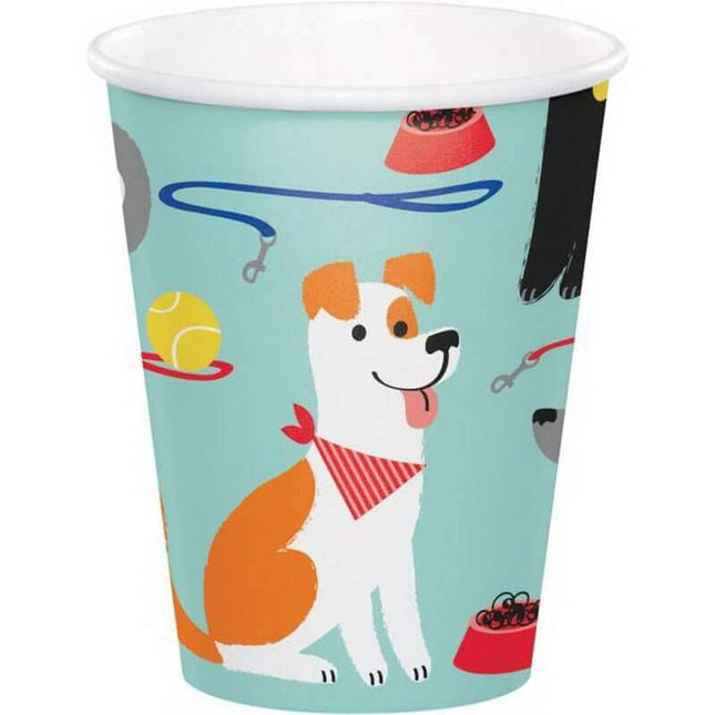 Dog Party 9oz Cup - SKU:336049 - UPC:039938557447 - Party Expo