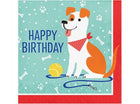 Dog Party Happy Birthday Lunch Napkin - SKU: - UPC:039938557423 - Party Expo