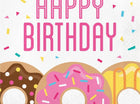 Donut Time Bday Lunch Napkins - SKU:322295 - UPC:039938390204 - Party Expo