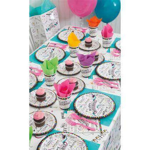 Doodle Birthday Beverage Napkins - SKU:52171 - UPC:011179521715 - Party Expo