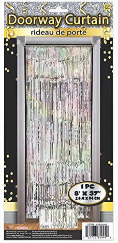 Doorway Tinsel Curtain - Iridescent - SKU:F82994 - UPC:721773829949 - Party Expo