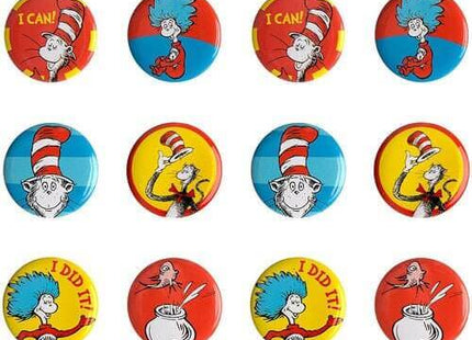 Dr. Seuss - Buttons (12ct) - SKU:849151 - UPC:809801793940 - Party Expo