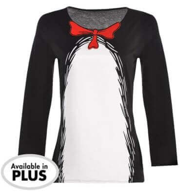 Dr. Seuss Long Sleeve Top (Adult Small) - SKU: - UPC:809801794404 - Party Expo