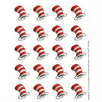 Dr. Seuss - "The Cat In The Hat" Hat Stickers - SKU:655028 - UPC:073168124390 - Party Expo