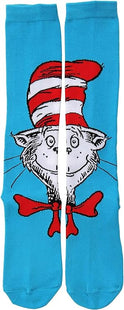 Dr. Seuss - "The Cat In The Hat" Knee High Costume Socks - SKU: - UPC:618480037098 - Party Expo