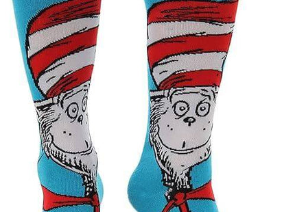 Dr. Seuss - "The Cat In The Hat" Knee High Costume Socks - SKU: - UPC:618480037098 - Party Expo