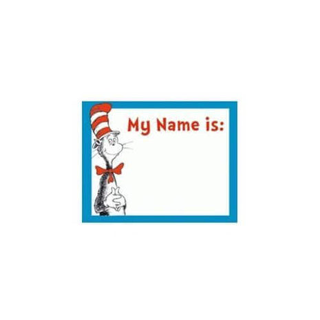 Dr. Seuss - "The Cat In The Hat" Name Tags (40pcs) - SKU:5P-9/1272 - UPC:073168659755 - Party Expo