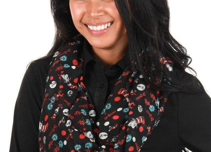 Dr. Seuss - "The Cat In The Hat" Women's Lightweight Infinity Scarf - SKU:440356 - UPC:618480041033 - Party Expo