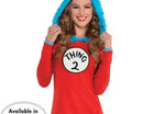 Dr. Seuss Thing 1& 2 Hooded Long Sleeve Top (Adult Plus XXL) - SKU:849244 - UPC:809801794961 - Party Expo