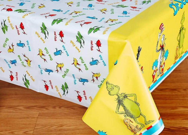 Dr. Suess Plastic Tablecover - SKU:17678 - UPC:847356017678 - Party Expo