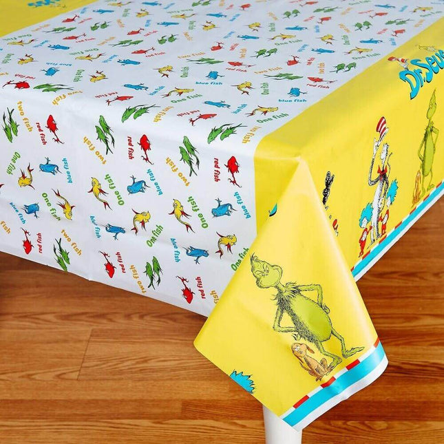 Dr. Suess Plastic Tablecover - SKU:17678 - UPC:847356017678 - Party Expo