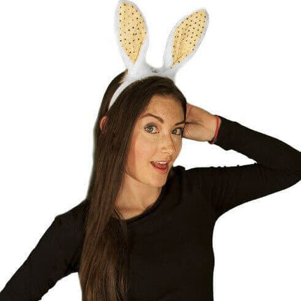 Easter Bunny Ears with Sequins Headband - White - SKU: - UPC:099996026408 - Party Expo