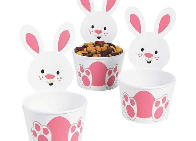 Easter Bunny Shaped Snack Cups - SKU:3L-13936595 - UPC:192073775869 - Party Expo