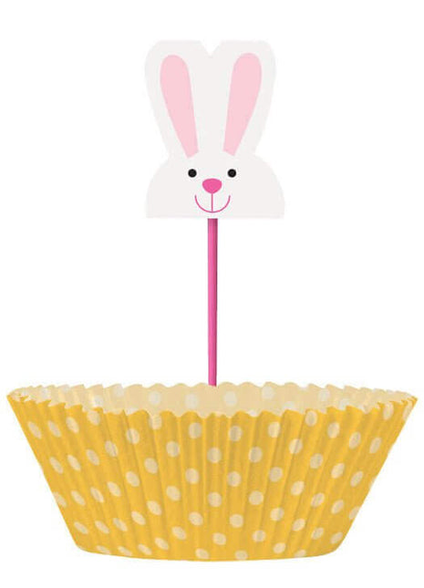 Easter Cupcake Baking Kit for 24 Cupcakes - SKU:62662 - UPC:011179626625 - Party Expo