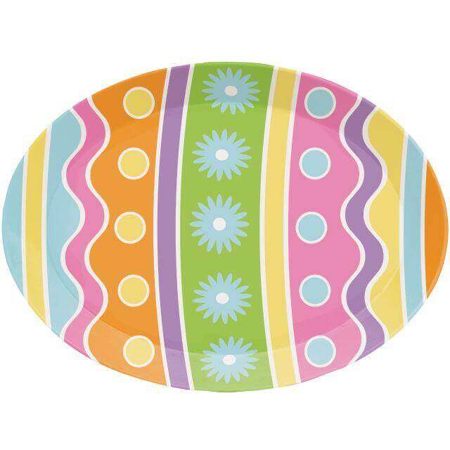 Easter Egg Tray - Multicolor - SKU:335574 - UPC:039938550592 - Party Expo