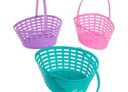Egg Shaped Cutout Plastic Baskets - SKU:3L-13936592 - UPC:192073775838 - Party Expo