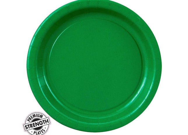 Emerald Green 7" Plate - SKU:79112B - UPC:039938170660 - Party Expo