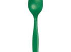Emerald Green Plastic Spoons - SKU:010561- - UPC:073525109275 - Party Expo