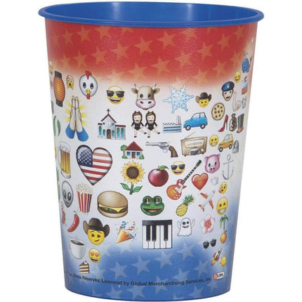 Emoji America Plastic Cup - SKU:50558 - UPC:011179505586 - Party Expo