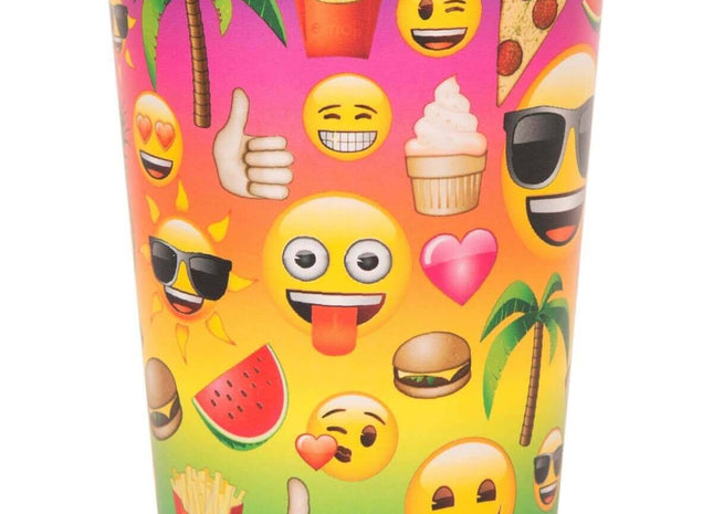 Emoji Beach Summer Plastic Cup - SKU:50588 - UPC:011179505883 - Party Expo