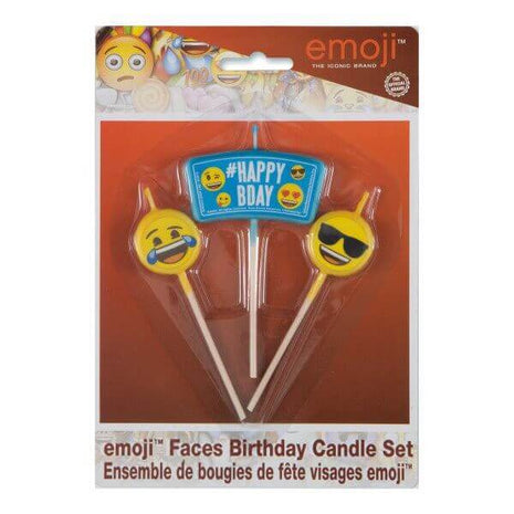 Emoji Birthday Candle Set - SKU:50940 - UPC:011179509409 - Party Expo
