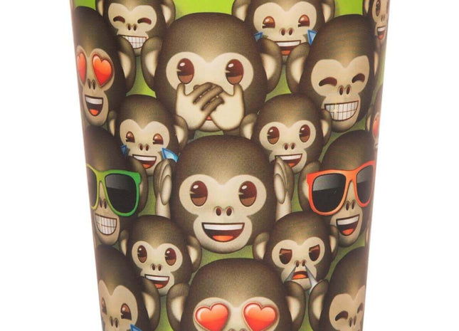 Emoji Monkey Plastic Cup - SKU:50587 - UPC:011179505876 - Party Expo