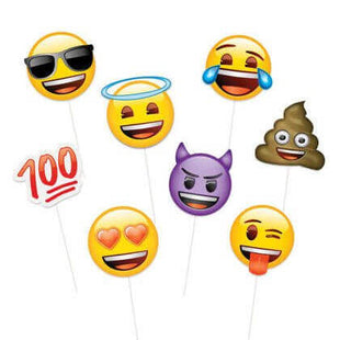 Emoji Photo Booth Props - SKU:50641 - UPC:011179506415 - Party Expo