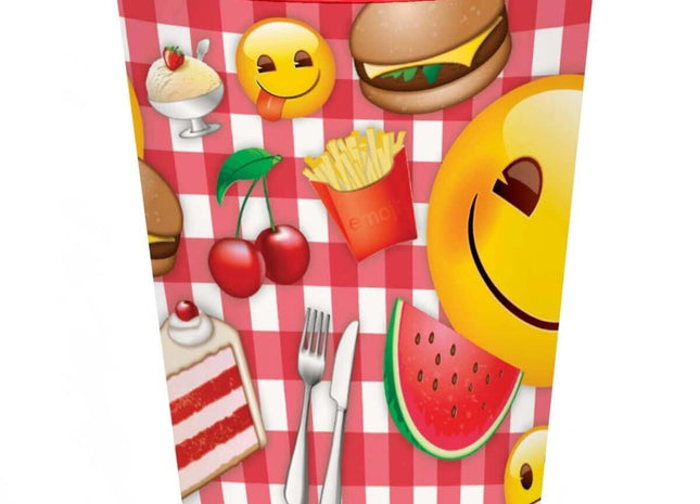 Emoji Summer Picnic Food Plastic Cup - SKU:50565 - UPC:011179505654 - Party Expo