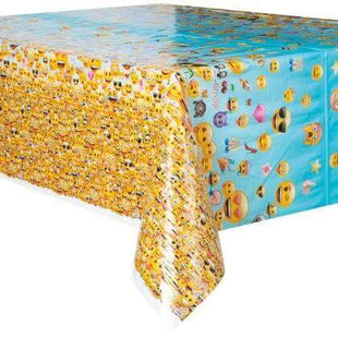 Emoji Plastic Party Tablecloth - SKU:50602 - UPC:011179506026 - Party Expo
