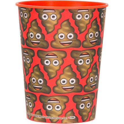 Emoji Poop Plastic Cup - SKU:50597 - UPC:011179505975 - Party Expo