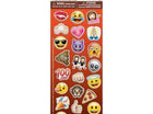 Emoji Puffy Sticker Sheet - SKU:50581 - UPC:011179505814 - Party Expo