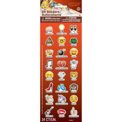 Emoji Sayings Puffy Sticker Sheet - SKU:50579 - UPC:011179505791 - Party Expo