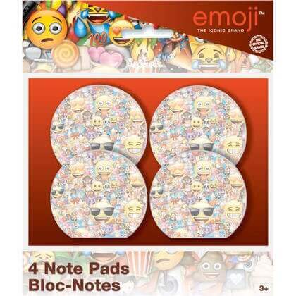 Emoji Shaped Note Pads - SKU:50640 - UPC:011179506408 - Party Expo